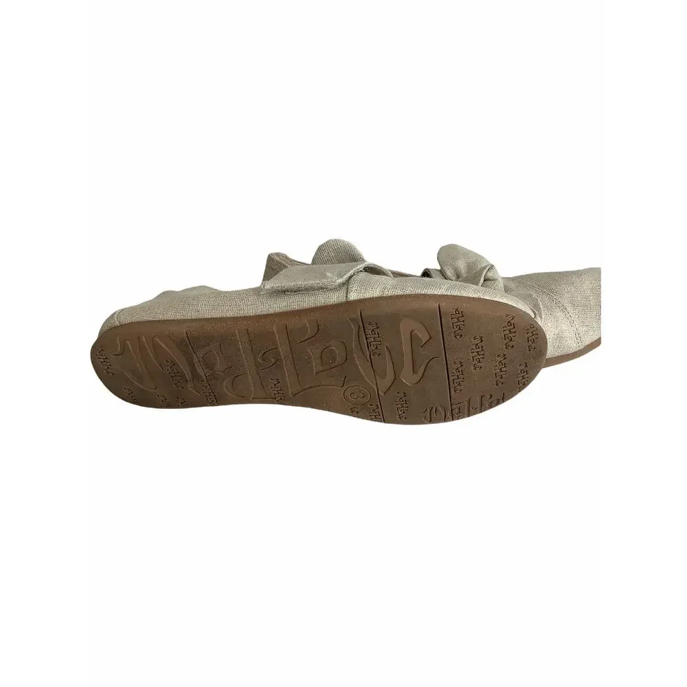 MajPow Girl’s Beige Bow Slip-On Flats 3